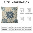 thumbnail image 5 of COMIO Dahlia Pillow CoversSummer Rust Geometric Flower Outdoor Decorative Throw Pillows Farmhouse Navy Blue Pillow Case Square Cushion Cover for Home Sofa Bedroom Living Room, 5 of 5
