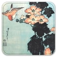 thumbnail image 2 of Vinyl Drink Coasters - Set of 4 - Hokusai: Hisbiscus & Sparrow, 2 of 3