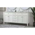 thumbnail image 2 of 72 inch double bathroom vanity in white, 2 of 8