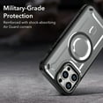 thumbnail image 2 of ELEHOLD Case for iPhone 16 Pro Max, Magnetic Phone Case with Foldable Lens Kickstand, Military-Grade Protection Cover,Gray, 2 of 5