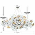 thumbnail image 3 of Modern Chandeliers for Dining Room - 59In Black Rectangle Brass Large Tree Branch Art Deco Mid Century Chandelier with Ginkgo Leaves, Farmhouse Chandelier for Living Room,Bedroom, 3 of 8