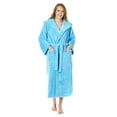 thumbnail image 3 of Women's Hooded Fleece Plush Robe Turkish Bathrobe, 3 of 4