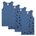 thumbnail image 1 of Sanetta Chalecos de niño , pack de 4 - Niños, camisa, sin mangas, algodón, dino Azul 104, 1 of 4