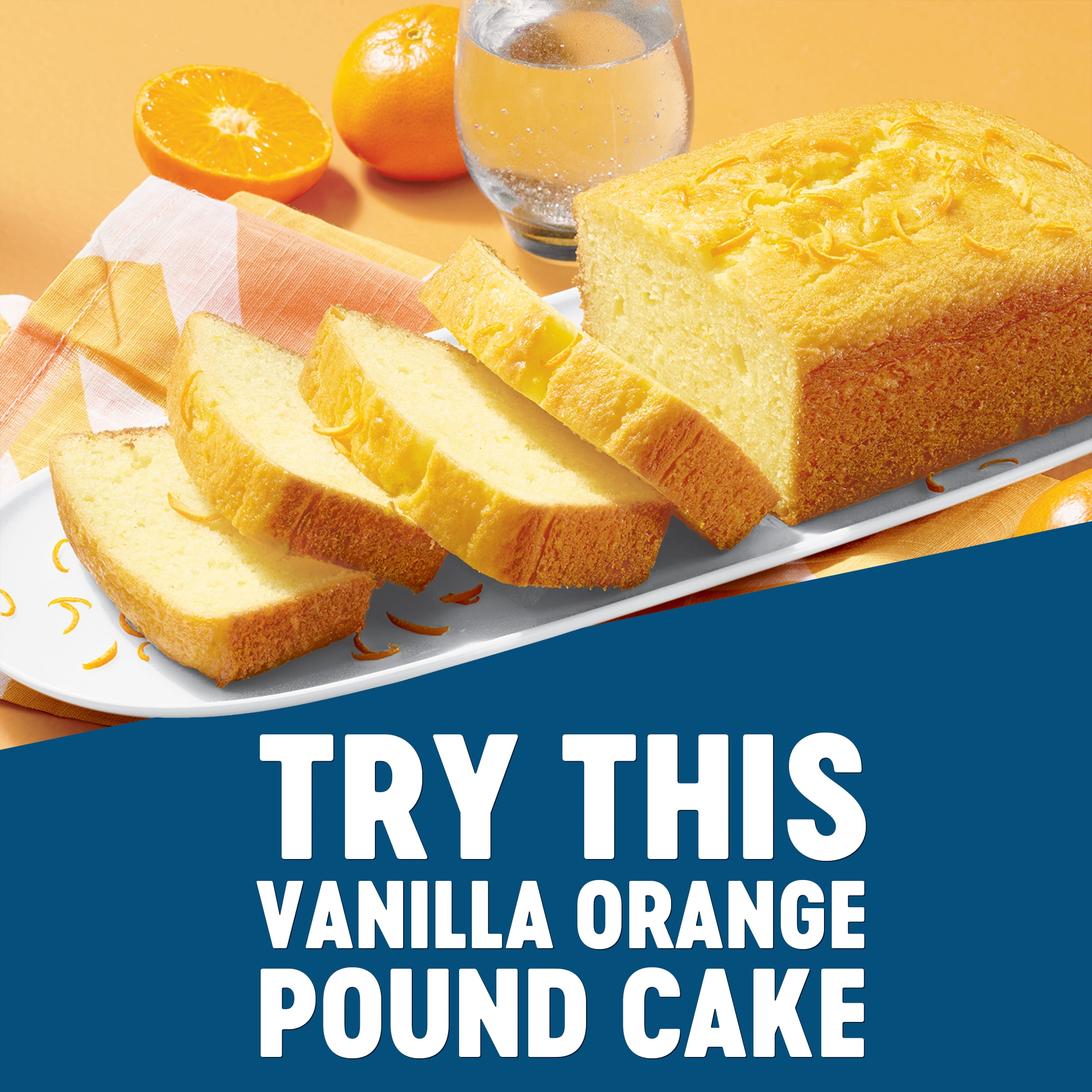 (2 pack) Krusteaz Classic Pound Cake Mix, Pound Cake Baking Mix&nbsp;with&nbsp;Glaze,&nbsp;16.5 oz&nbsp;Box