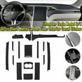 thumbnail image 5 of For Tesla Model X/S Carbon Fiber Center Console Wrap Vinyl Sticker Trim, 5 of 6