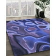 thumbnail image 3 of Ahgly Company Machine Washable Indoor Rectangle Transitional Light Slate Blue Area Rugs, 2' x 3', 3 of 7