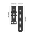 thumbnail image 3 of 20mm Solid Color Silicone Sports Sweat Proof Watch Strap With Fashionable Design And Easy Replacement 36mm for Men Pocket Watch Band Easy Read for Men Av-8 for Men Work Mens Work Wristwatches Men's, 3 of 4