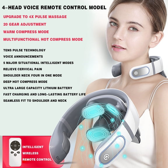 Banzch Heated Neck Electric Plus For Neck And Shoulder Pain Relief Muscle Relaxation Floating,Mothers Day Gifts