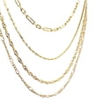 thumbnail image 4 of Collar cadena cuadruple chapa de oro amarillo 18k, 4 of 4