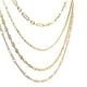thumbnail image 4 of Collar cadena cuadruple chapa de oro amarillo 18k, 4 of 4