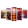 thumbnail image 1 of Cuadro decorativo para sala, recamara, Abstracto, El Infierno de Dante, elegante, moderno, minimalista, Set de 5 piezas, 1 of 5