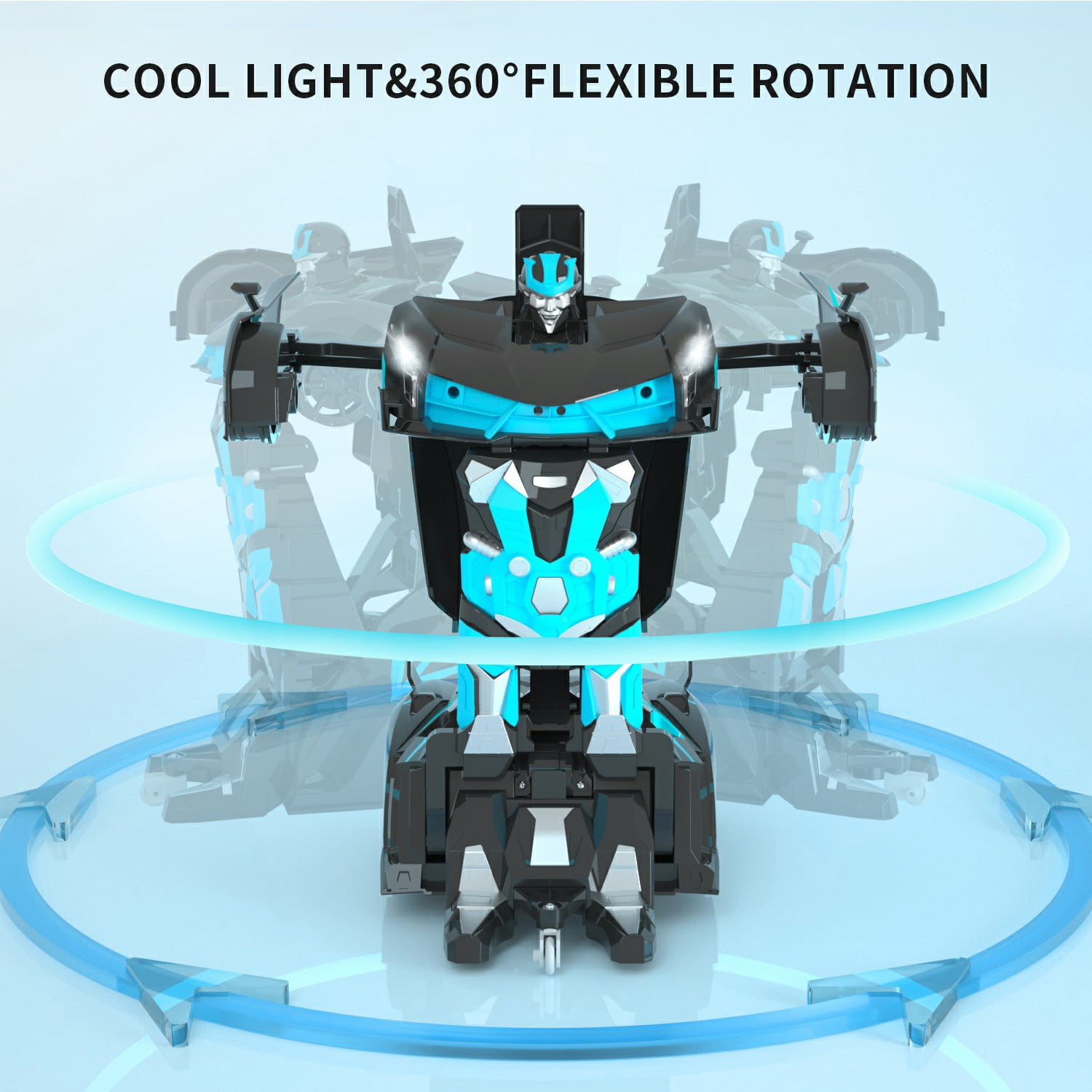 Remote Control Car, Transform Robot RC Car for Kids, 2.4Ghz 1:12 Scale Model Racing Car with One-Button Deformation, 360°Drifting, Transforming Robot Car Toy Gift for Boys and Girls