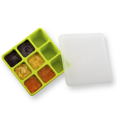 Garden Fresh Freezer Tray with Lid, Colors May Vary, Freezer tray features nine 1 oz. compartments for storing baby food By