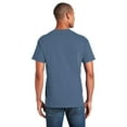 thumbnail image 3 of Gildan Short Sleeve T-Shirt for Men, Heavy Cotton Crewneck Classic Shirt, Indigo Blue Tee, L, 3 of 6