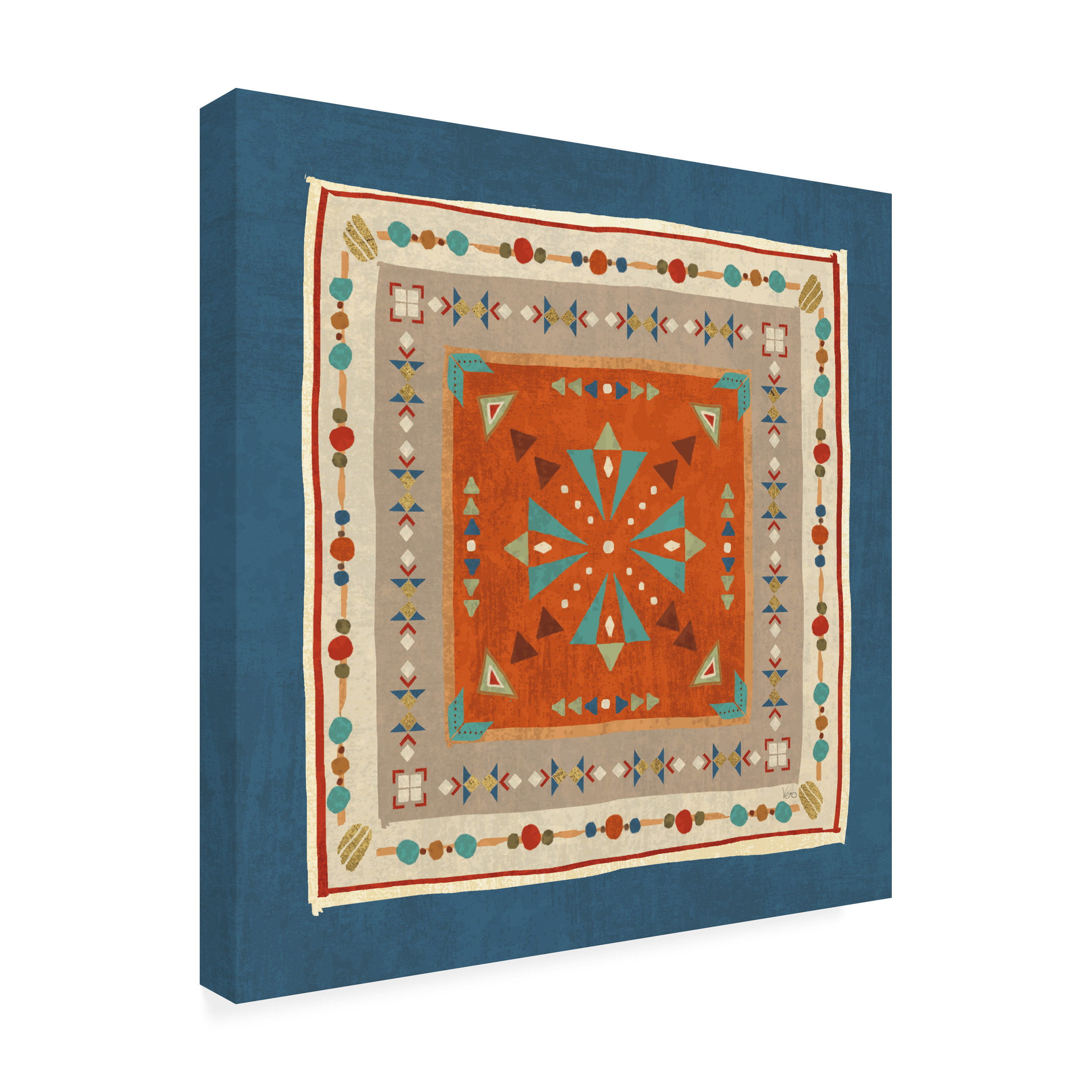 Veronique Charron 'Southwest At Heart Tile V' Canvas Art