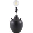 thumbnail image 3 of Livabliss Sunken Traditional Accent Table Lamp, 19-inch, Black with Wheat Shade (Set of 2), 3 of 5