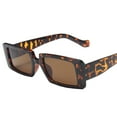 thumbnail image 4 of kurtrusly Rectangular Lightweight Frame Protection For Fashionable Look PC Materials Eyeglasses Leopard print frame 5Set, 4 of 6