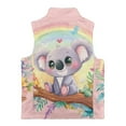 thumbnail image 5 of Pzuqiu Koala Kids Zip Up Vest Size 2 Fashion Warm Soft Outerwear Jacket with Pockets Sleeveless Stretchy Toddler Girl Clothes Wind Proof Comfortable for Outdoor Activities, 5 of 7
