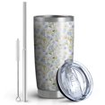 thumbnail image 2 of 20oz Tumbler with Lid and Straw Stainless Small Daisy Steel Vacuum Insulated Water Coffee Tumbler Cup, Double Wall Vacuum Insulated Travel Mug Reusable Tumblers for Ice Drinks, Hot Beverage, 2 of 7