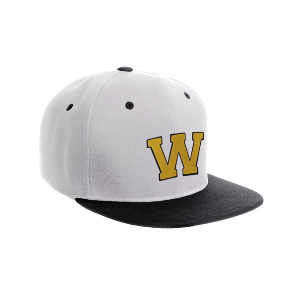Classic Baseball Hat Custom A To Z Initial Team Letter, Purple Cap White Gold Letter Q