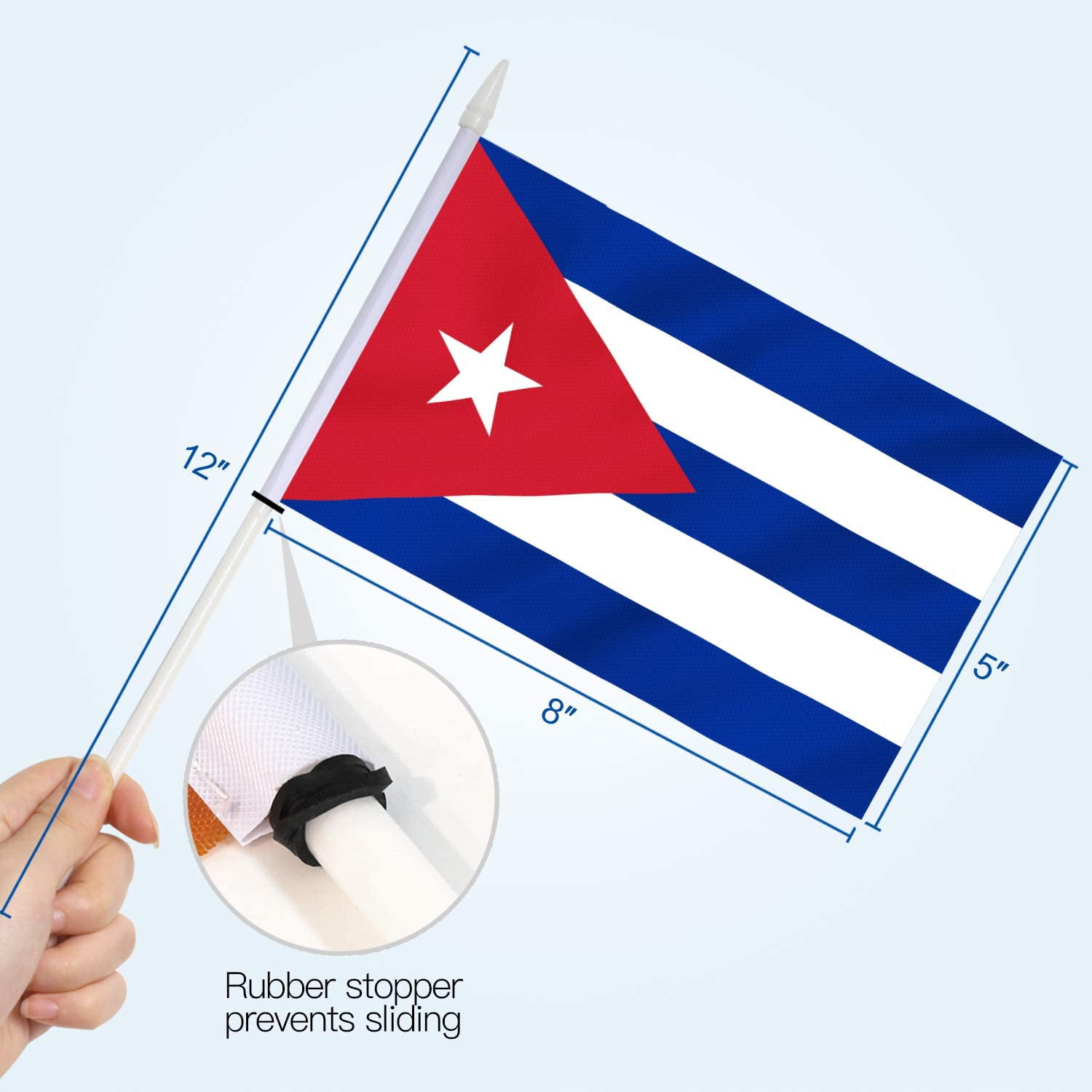 Flag Cuban Flag  Bandera Cubana Rear Window Graphic Decal Sticker Truck
