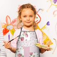 thumbnail image 3 of Pioneer Flower Floral Print Pattern Kids Aprons for Girls and Boys,Adjustable Neck Strap Toddler Aprons for Kids Cooking Baking, 3 of 7