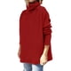 thumbnail image 2 of Suéter de cuello alto de gran tamaño para mujer, suéter de cuello alto de gran tamaño para mujer, suéter de cuello alto de gran tamaño, suéter tipo pulóver, eficiencia óptima, 2 of 5