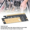 thumbnail image 4 of Pcie NVMe M.2 SSD Adapter Card Plug And Play M.2 NVMe SSD M Key To PCIe 3.0 X16 Card For 2230 2242 2260 2280 M.2 SSD, 4 of 8