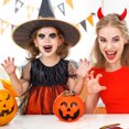 thumbnail image 4 of Creative Halloween Pumpkin Bucket Portable Pumpkin Lamp Horror Ghost Festival Atmosphere Prop (Random Style), 4 of 9