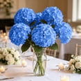 thumbnail image 4 of Artificial Hydrangea Flowers Real Touch Faux Hydrangea Blooms For Home Decor Wedding Arch Bouquet Bridal Handheld Party Floral Supply, 4 of 6