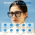 thumbnail image 5 of Smart AI Glasses – AI Interpretation Smart Glasses with Real-Time 160-Language Translation, Photochromic Lenses, Touch Controls, for Travel, Driving, Cycling, 5 of 8