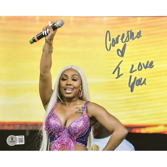 Yung Miami Signed Autograph 8x10 Beckett Singer Rapper