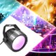 thumbnail image 3 of Luz de escenario 10 W RGB UV COB LED Par Light Control remoto inalámbrico Stage Bright Smooth Lighting Lamp DJ DMX Luces para Show Party Bars (AU Plug) Andoer Luz de escenario, 3 of 7