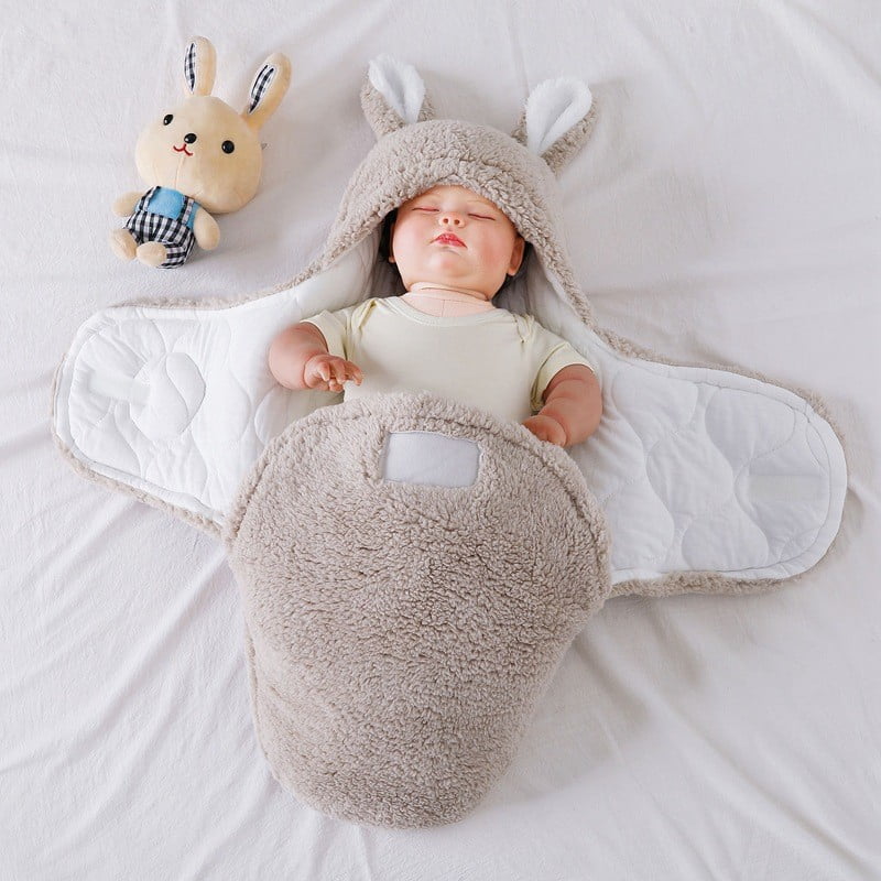 Yosicl Baby Cuddling Quilt Baby Cashmere Sleeping Bag Thickening Anti Shock Fall Winter Newborn Baby Swaddle Quilt Supplies Vetements Pour Bebes Other