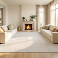 thumbnail image 2 of ZRSDIXK 8'x10' Area Rugs for Living Room, Arch Pattern Low Pile Textured Rugs Carpets, Washable Modern Rug for Living Room Bedroom Dining Room, Beige, 2 of 11