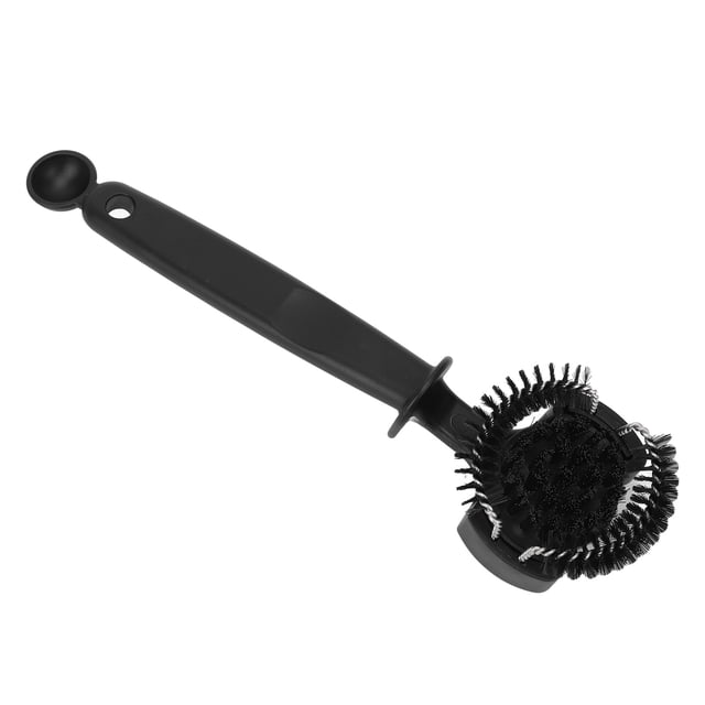 Coffee Machine Cleaning Tool Brush, Scoop Coffee Cleaning Powder, Black, With Tail Powder Spoon, For Coffee Grinder, Coffee Maker, Milk Foam Machine