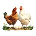 thumbnail image 2 of Adhesivos de pared de PVC con pollos, gallos y gallinas de granja, 2 of 3