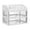 three floors, variant on Makeup Organizer Countertop with Drawers, Large Capacity Cosmetic Display Case, Vanity Storage Rack 4 Tiers