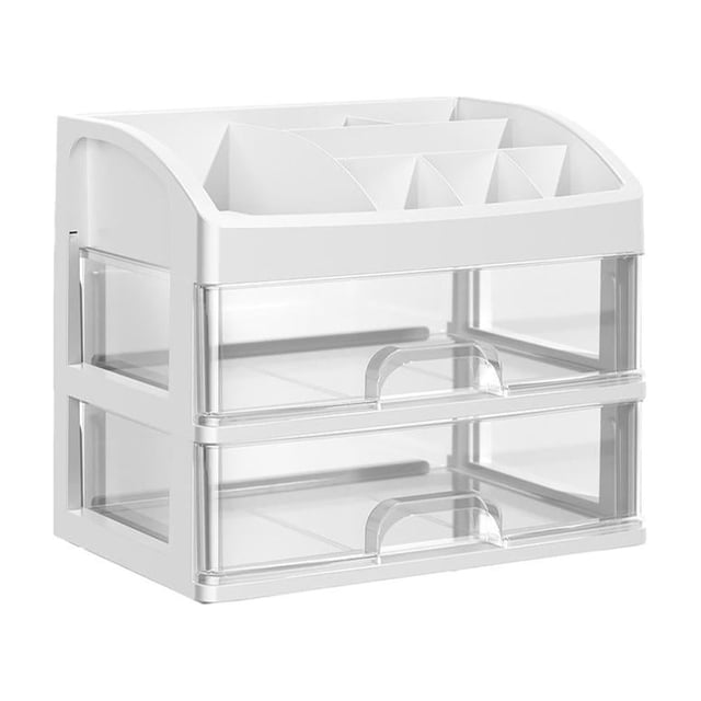 Makeup Organizer Countertop, Makeup Organizer with 3 Drawers, Large Capacity Storage Cosmetic Cases, Dr Display Box Cosmetic