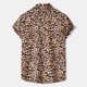 thumbnail image 4 of Hombres Casual Botones Playa Sin posicionamiento Estampado floral Turndown Camisa de manga corta Blusa Pompotops oipoqjl49575, 4 of 9
