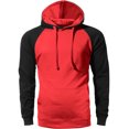 thumbnail image 2 of Ma Croix Men's Heavyweight Premium Pullover Hoodie Two Tone Raglan, 2 of 4