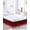 Red, variant on Ocean Waves Bed Skirt Queen Size 16 Inch Drop, Abstract Spray Beach Adjustable Elastic Dust Ruffles Bedskirt for Queen Bed Wrap Around Pleated Mattress Frame Cover