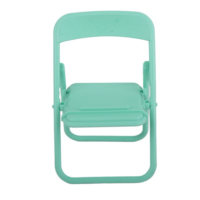 Soporte para teléfono, material TPR, modo vertical, horizontal, para ver, forma de taburete, auxiliar, decorativo, portátil, soporte para móvil, verde