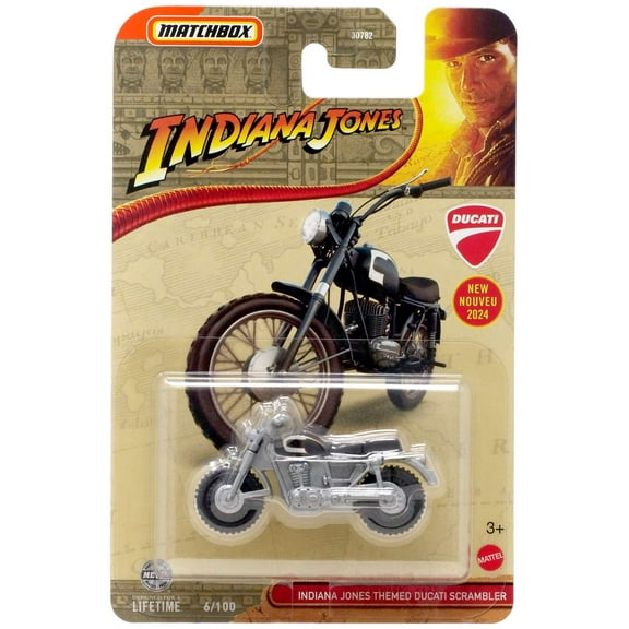 Matchbox Indiana Jones Ducati Scrambler Diecast Vehicle