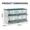thumbnail image 5 of Chicken Nesting Box, 8 Hole Nest Boxes for Laying Eggs, Heavy Duty Metal Nest Boxes for Chicken Poultry Dove Duck and Pigeon to Collect Eggs, Coop Wall Mountable - Roll Away Nesting Box Green, 5 of 7