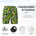 thumbnail image 3 of Cauagu golf Sport club Print Mens Swim Trunks Quick Dry Board Shorts Swim Shorts with Compression Liner Bathing Suits-X-Large, 3 of 6