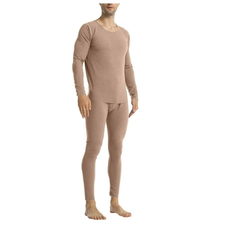 

Pajama Sets for Men Thermal Underwear Stretch Top & Pants Set