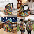 thumbnail image 3 of DISNIMO Girls Backpack, Dachshund Floral Print Kids School Backpack with Insulated Lunch Box Set, 17 Inch Large Schoolbag Set with Pencil Case, 3 of 7