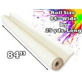 thumbnail image 2 of 84" Wide Primed White 25 Yds Cotton Canvas Roll, 13oz Triple Primed Gesso, Artist Quality by WholesaleArtsFrames-com, 2 of 6