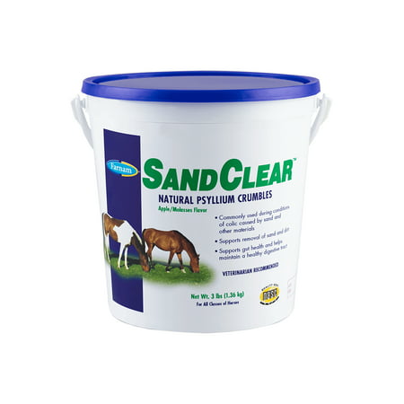 Farnam SandClear Natural Psyllium, Supports Horse Gut Health 3 (Best Psyllium For Horses)